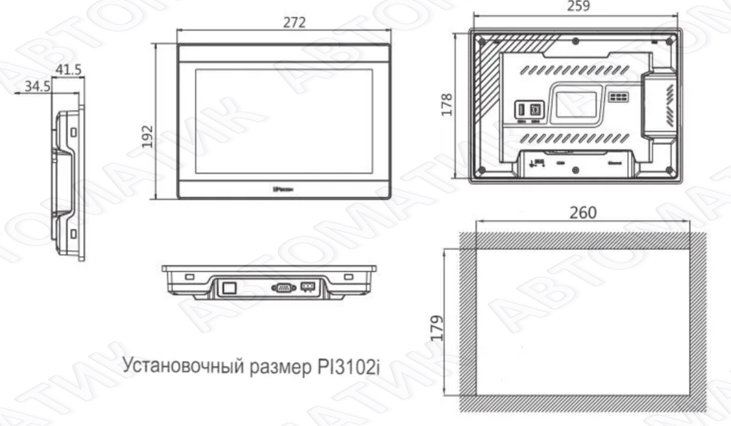 Панель 10.2" WECON PI3102ie