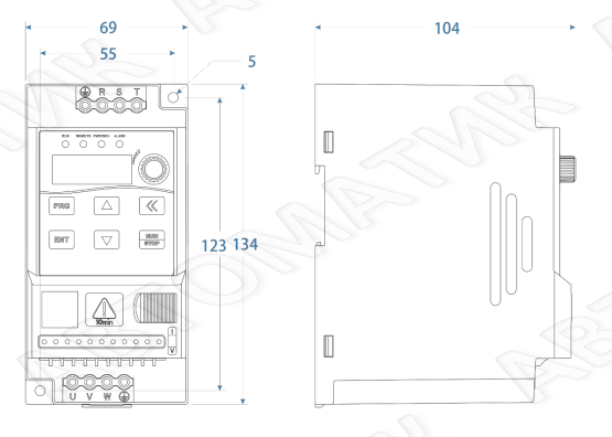 Преобразователь частоты WECON VM-2SR75