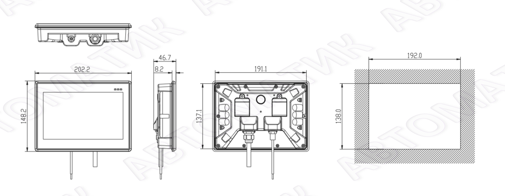 Панель 7" WECON WP3071
