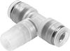NPQP-T-R14-Q6-FD-P10 Тройник с цанговым зажимом и резьбой